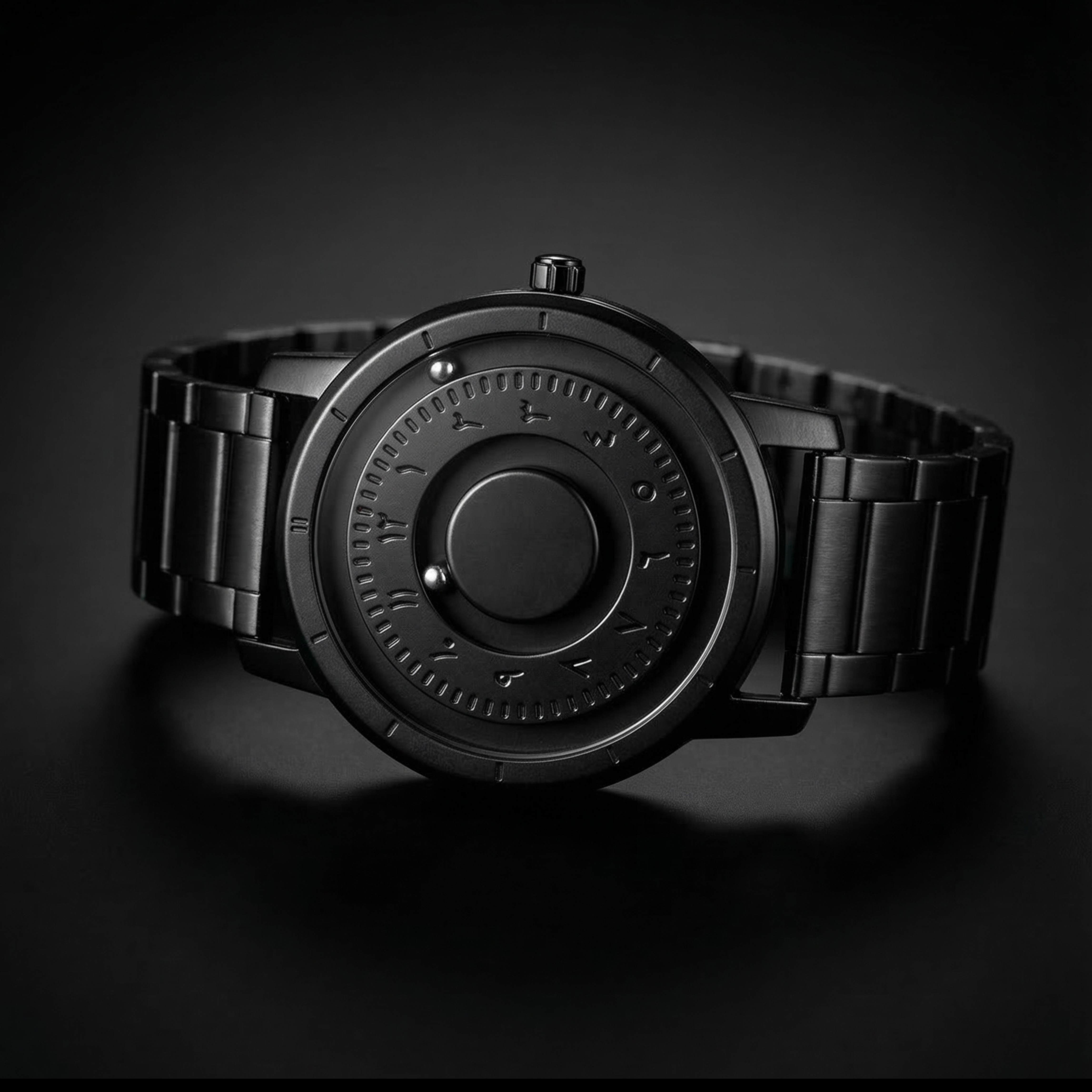 Magneto Metal Arabic Black Watch classic
