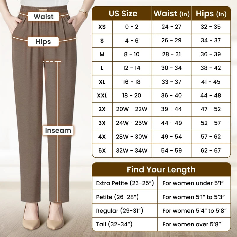 Pantalon Pure&Clo pour femme, ultra doux et fluide, facile à enfiler