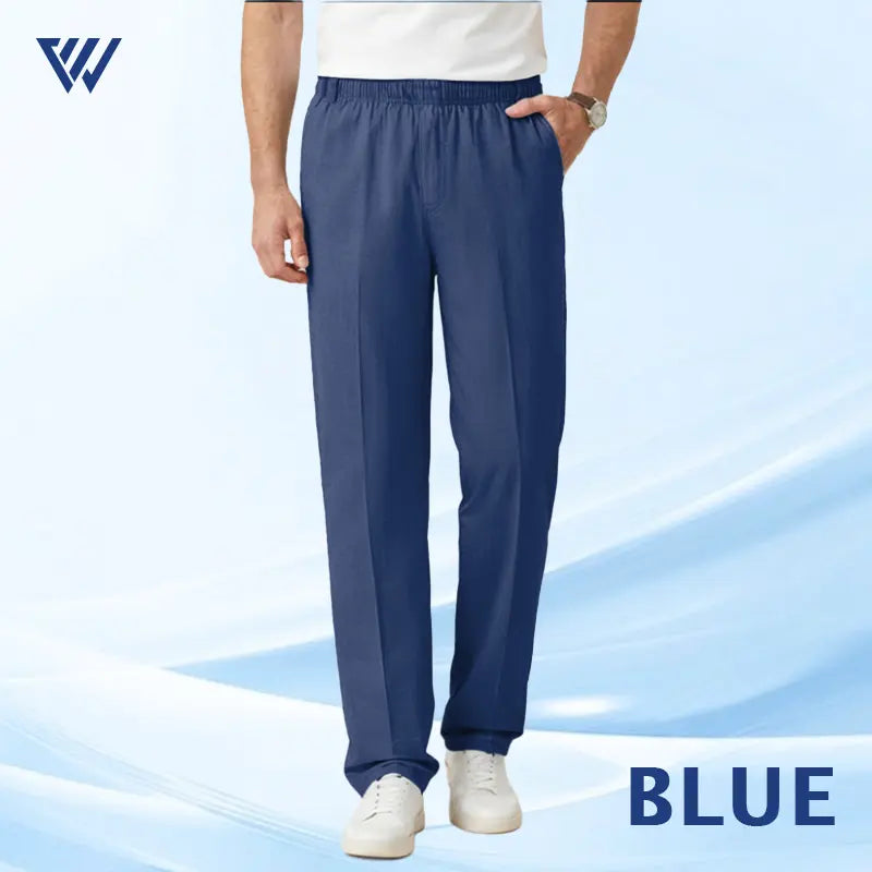 Pure&Clo - Pantalon ultra-doux à taille haute élastique et confortable