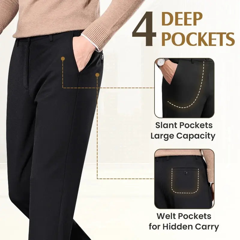 Pantalon Pure TimelessFlex – Coupe droite classique extensible dans les 4 sens