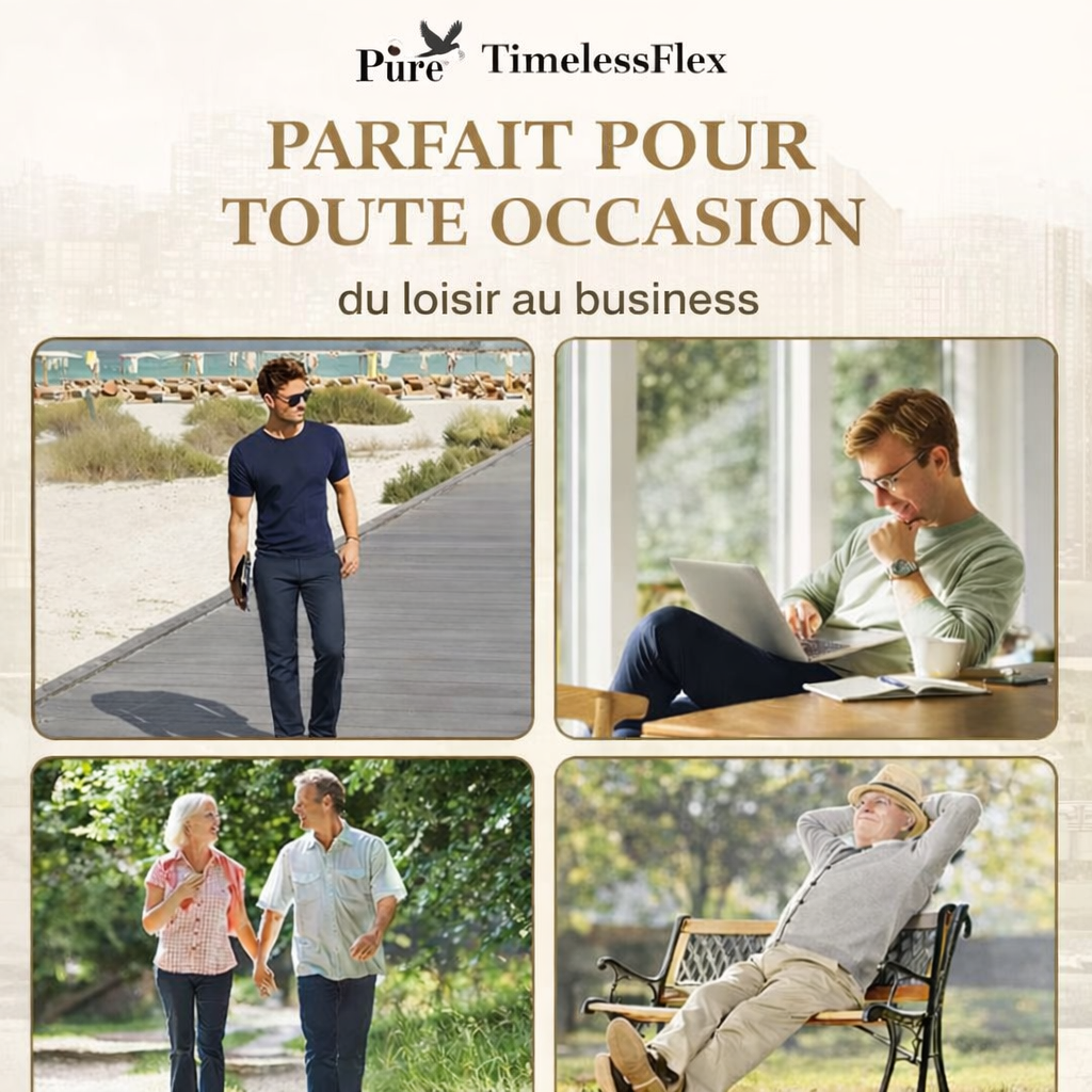 Pure TimelessFlex – Tuyau droit classique avec 4 brins extensibles FR