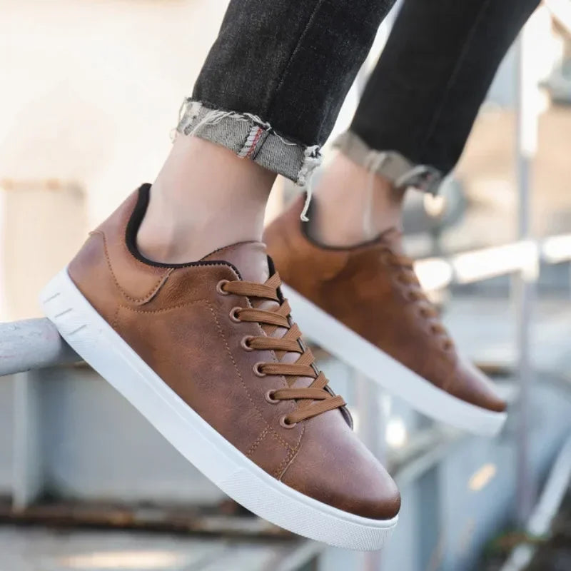 Elegant Men's Leather Shoes - Pure - PURECLO