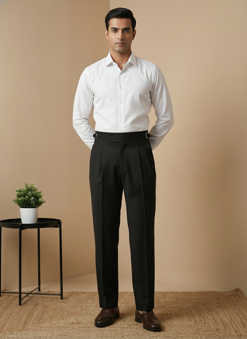 Black Gurkha Pants