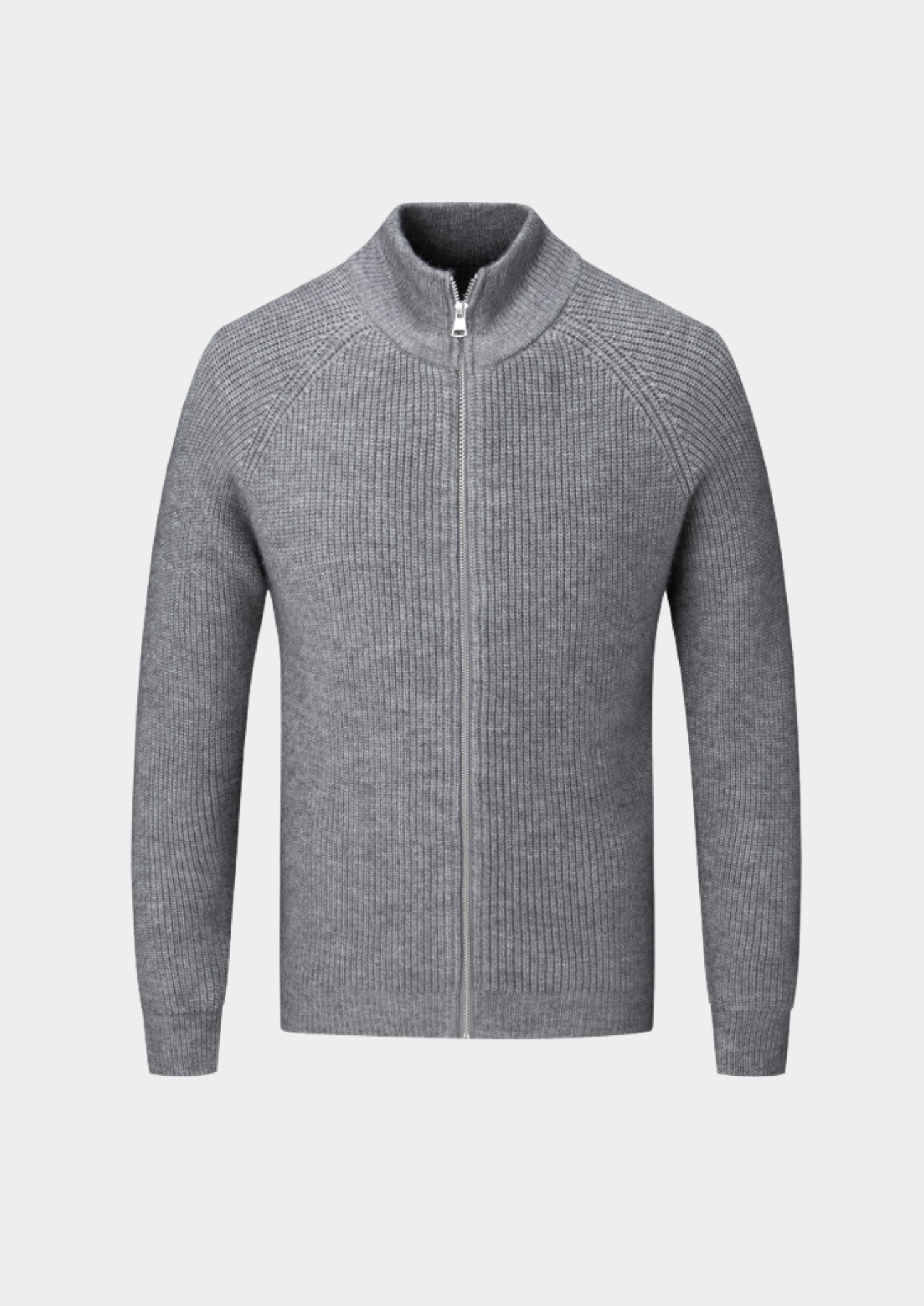 100% Merino Wool ZIPPED CARDIGAN