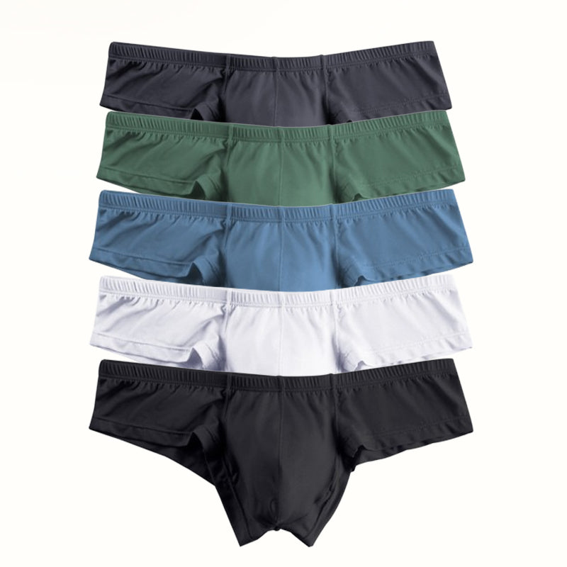 š„Slip Ć Taille Basse Respirant de Couleur Unie pour HommesćAchetez 3 Obtenez 2 Gratuitć