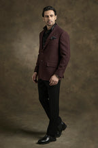 PURE | Blazer texturé bordeaux