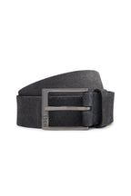 Ceinture Boss Black Elloy en cuir bleu foncé