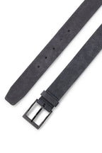 Ceinture Boss Black Elloy en cuir bleu foncé