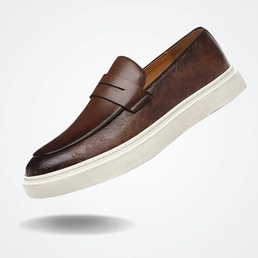 Leather Moccasin Slip-On for Men by - Pure