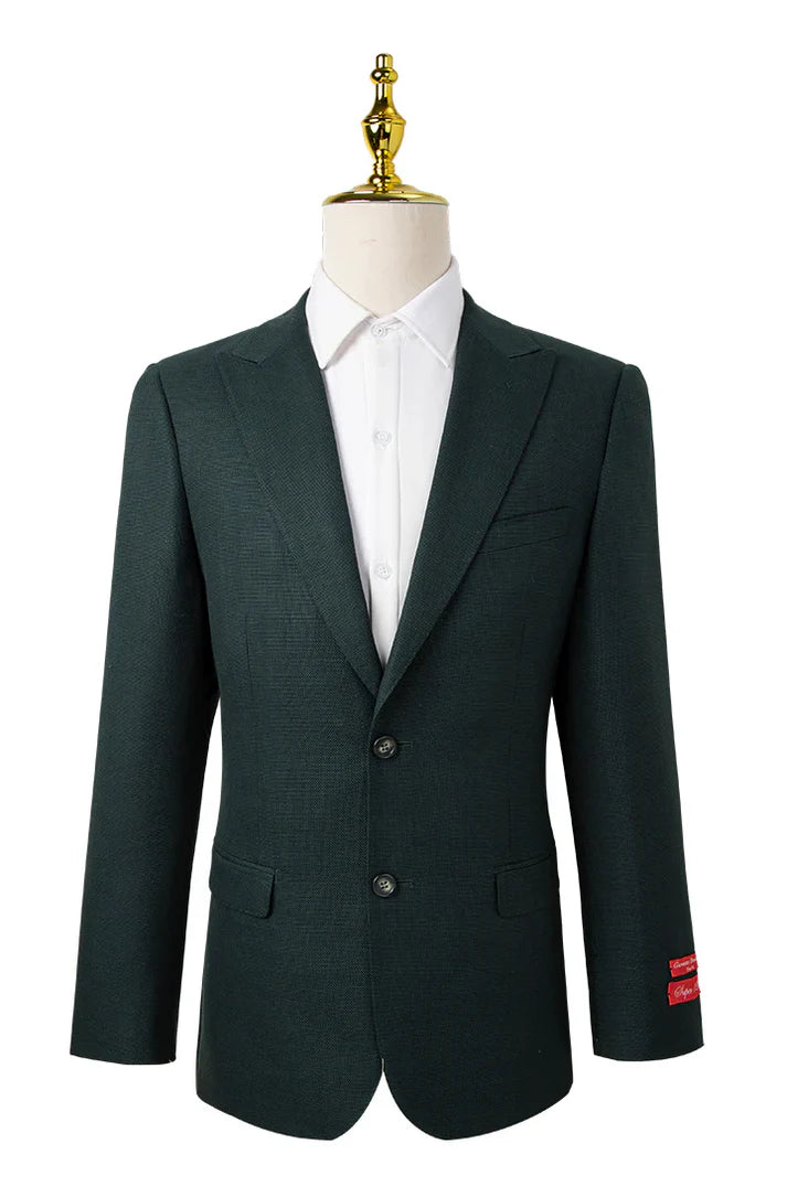 PURE | Costume Hopweave coupe slim – Vert foncé