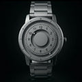 Magneto Metal Natural Number Silver Watch Classic