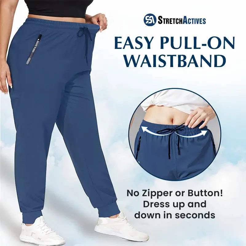 Pure&amp;Clo - Pantalon ultra-doux à taille haute élastique et confortable 