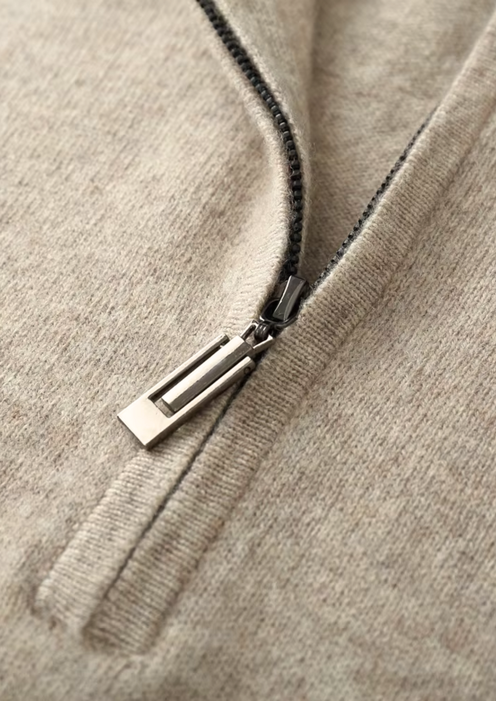 NOBA WOOL HALF ZIP SWEATER