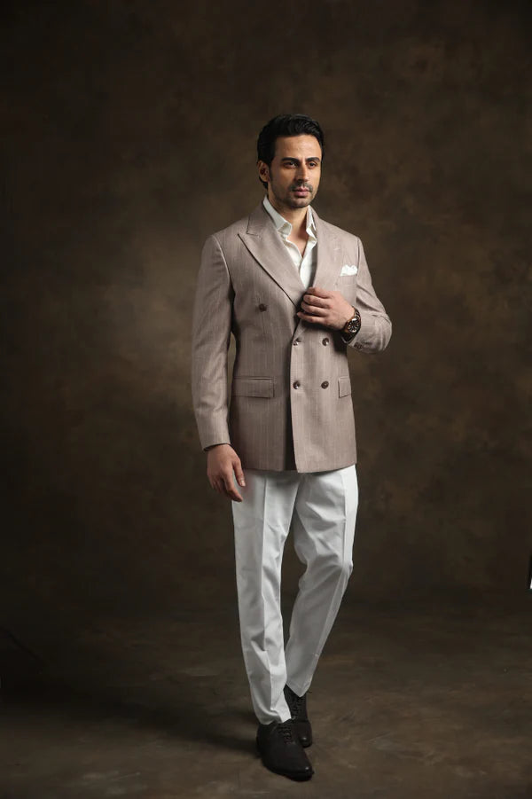 PURE | Blazer Taupe Crest 