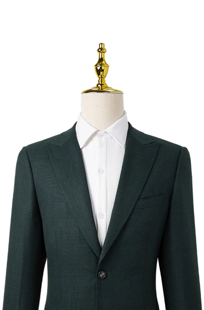 PURE | Costume Hopweave coupe slim – Vert foncé