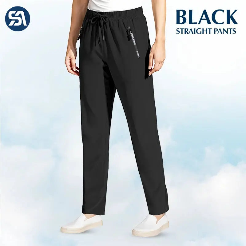 Pure&amp;Clo - Pantalon ultra-doux à taille haute élastique et confortable 