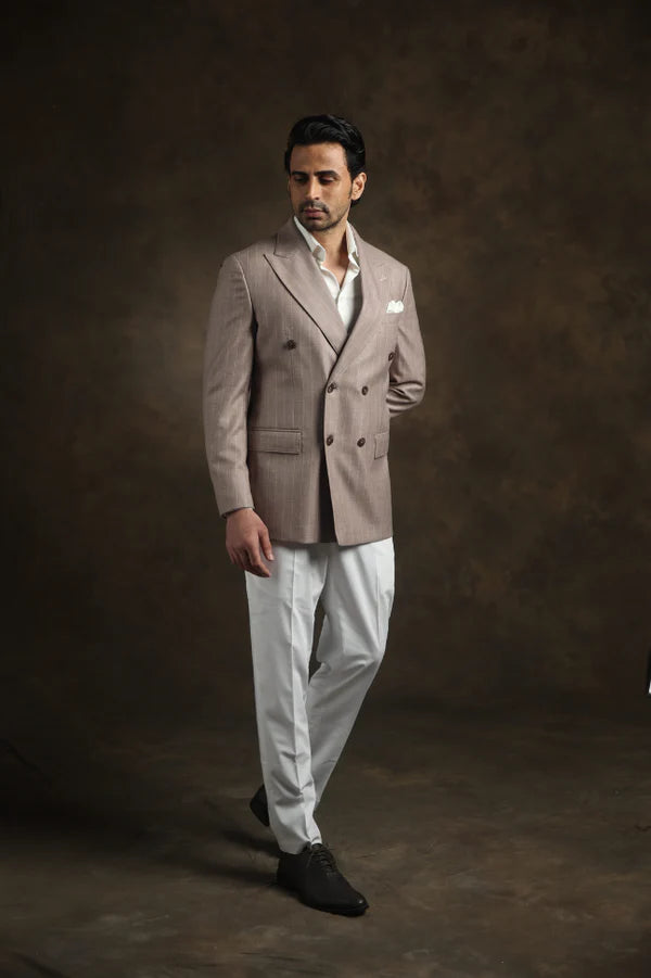 PURE | Blazer Taupe Crest 
