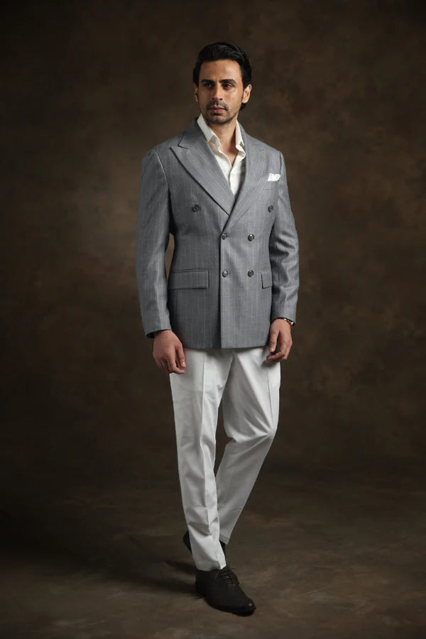 PURE | Blazer croisé classique Argento 