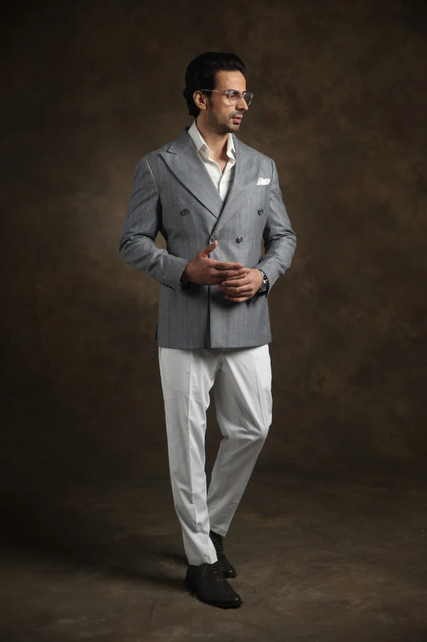 PURE | Blazer croisé classique Argento 