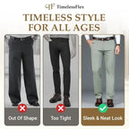 Pantalon Pure TimelessFlex – Coupe droite classique extensible dans les 4 sens 