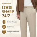 EaseTailor - Flexible Straight Fit Smart Comfort Pants PURECLO