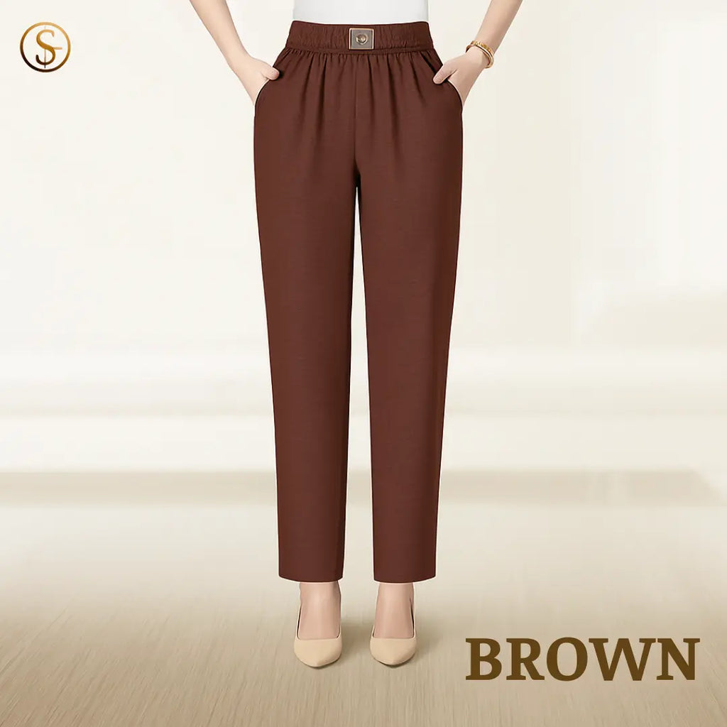 Pantalon Pure&amp;Clo pour femme, ultra doux et fluide, facile à enfiler