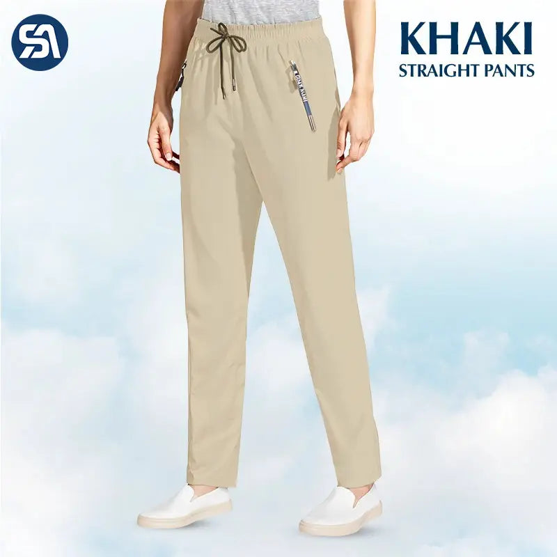 Pure&amp;Clo - Pantalon ultra-doux à taille haute élastique et confortable 