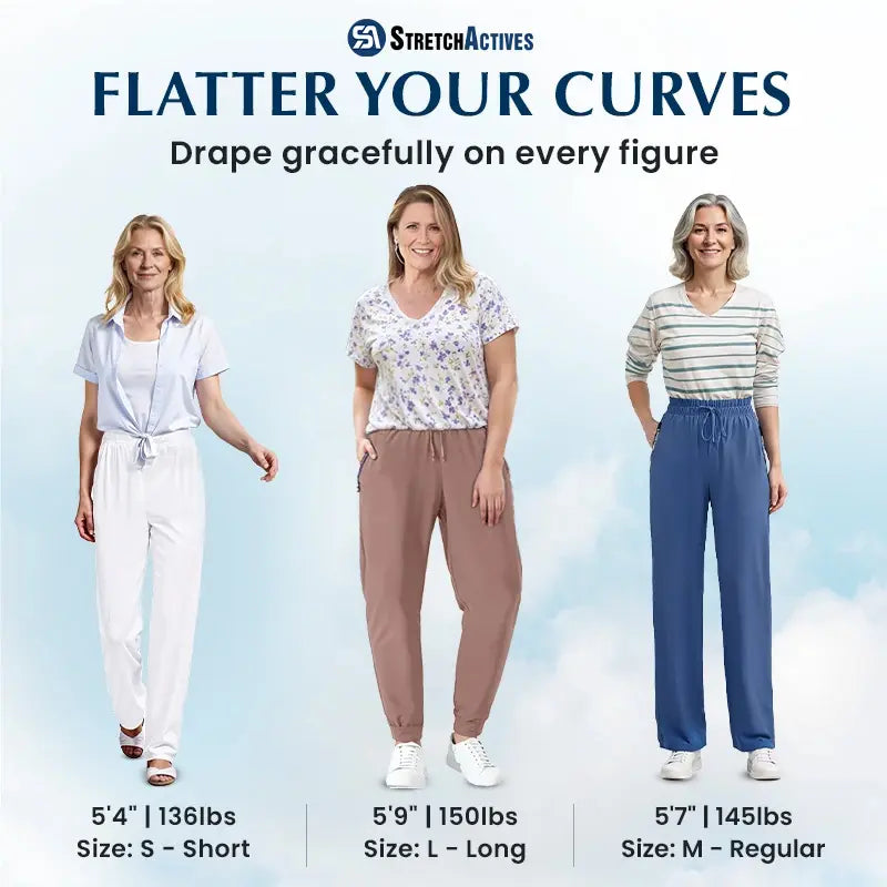 Pure&amp;Clo - Pantalon ultra-doux à taille haute élastique et confortable 