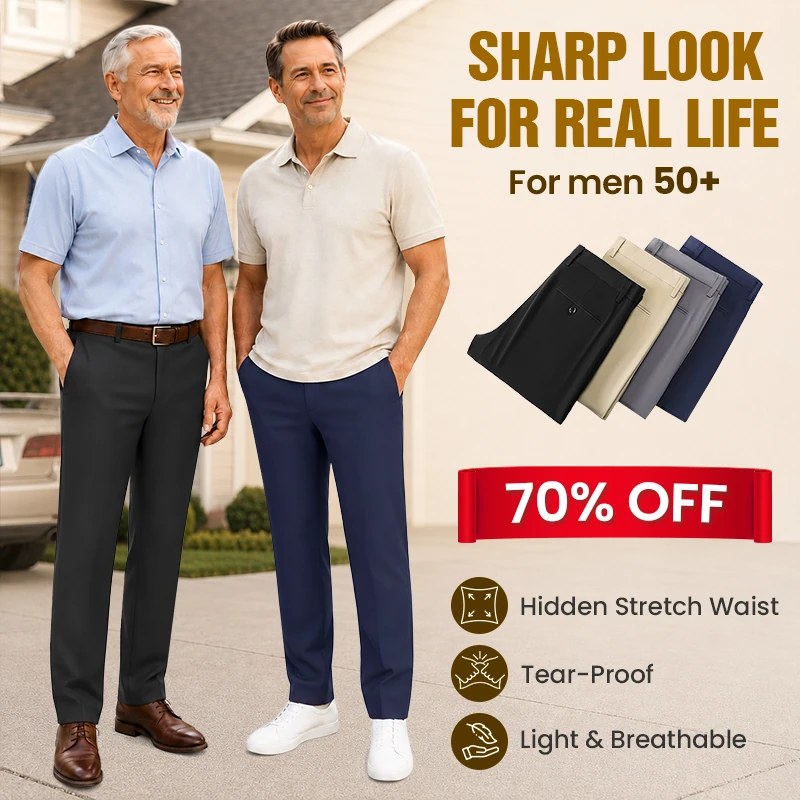 TimelessFlex - Men's High Stretch Straight Fit Pants (LAST DAY 70% OFF)