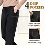 Pantalon Pure TimelessFlex – Coupe droite classique extensible dans les 4 sens 