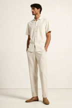 NOBA Regular Fit Linen Loose Pants