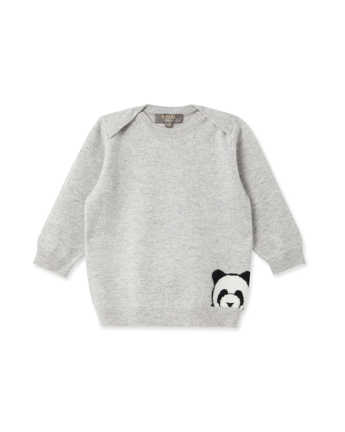 Pull Cachemire Panda Gris Fumo