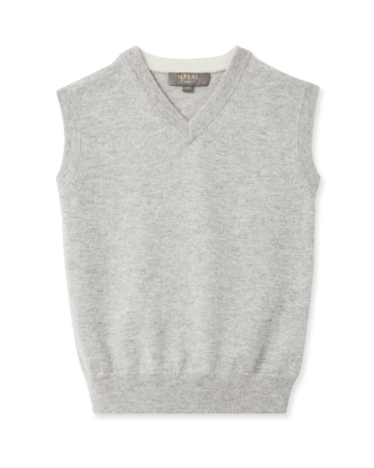 Pull en cachemire pour garçon, gris fumé