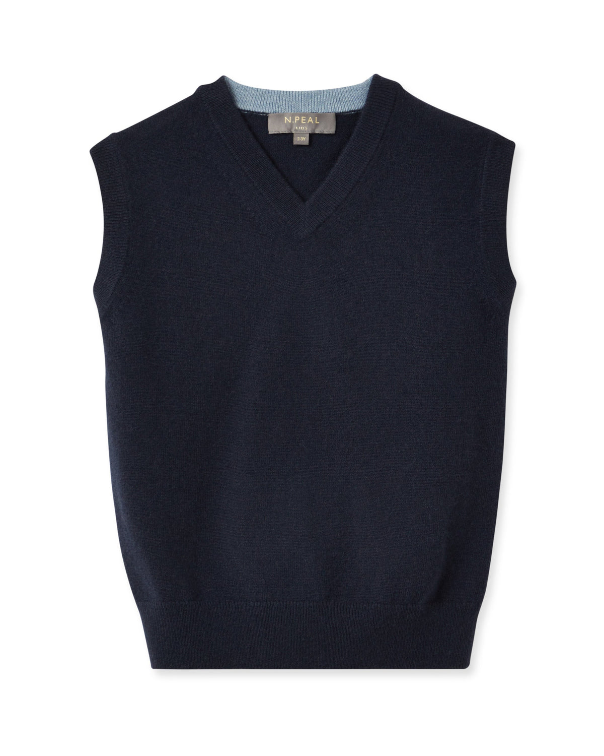Pull en cachemire bleu marine pour garçon