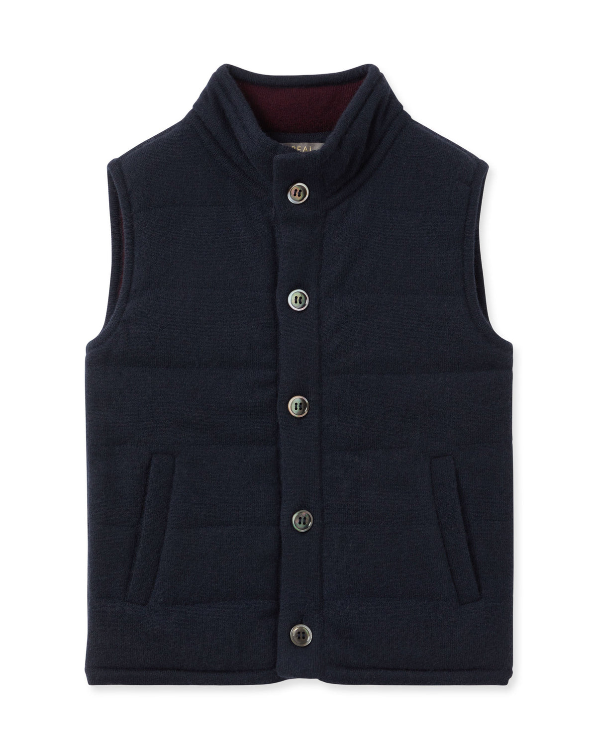Gilet en cachemire bleu marine pour garçon
