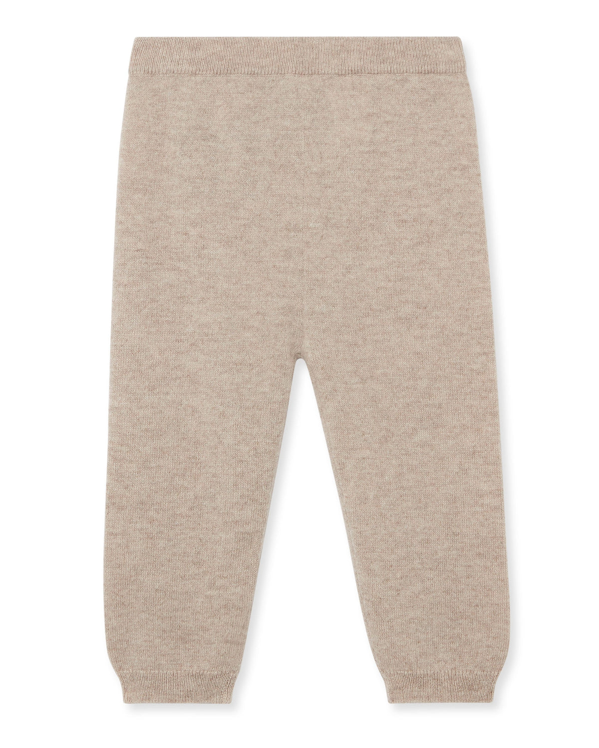 Leggings en cachemire à poche ours, couleur avoine clair
