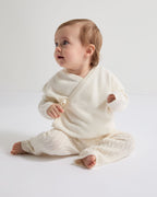 N.Peal Wrap Cashmere Cardigan New Ivory White