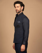PURE | Gilet à carreaux vichy bleus et noirs