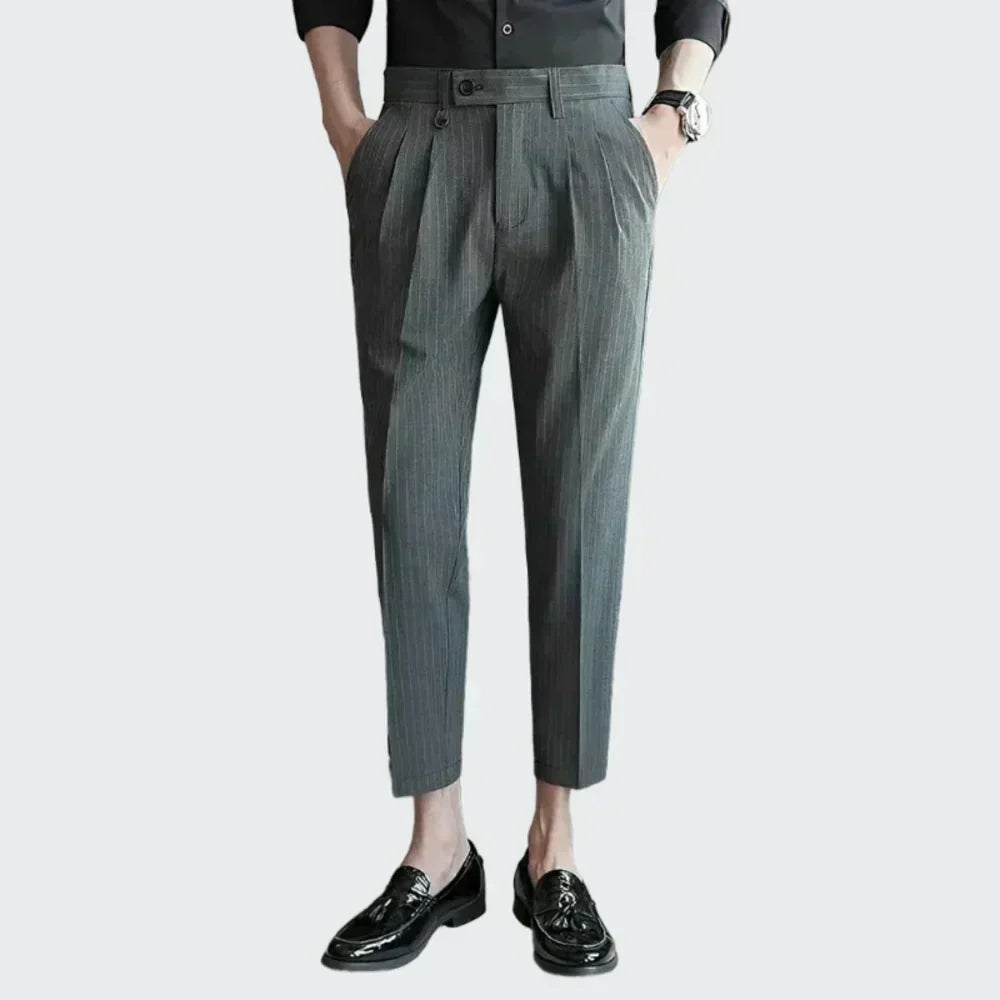 Striped Suit Trousers - Pure