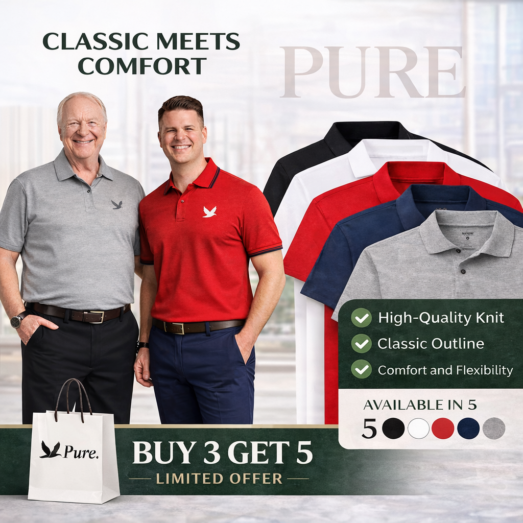 [ACHETEZ-EN 3, RECEVEZ-EN 5] Kit polo essentiel R&amp;L | Style PureClo intemporel 