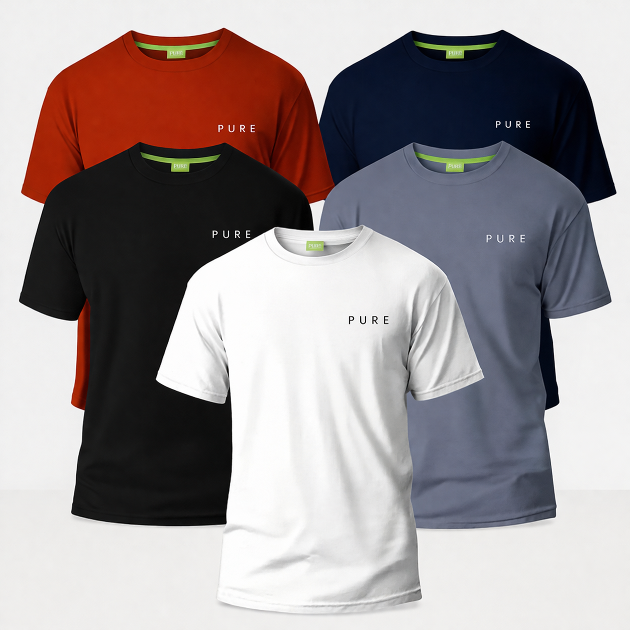 PureClo™ | Kit 5 T-shirts LCT Essentiels [ACHETEZ-EN 3, RECEVEZ-EN 5]