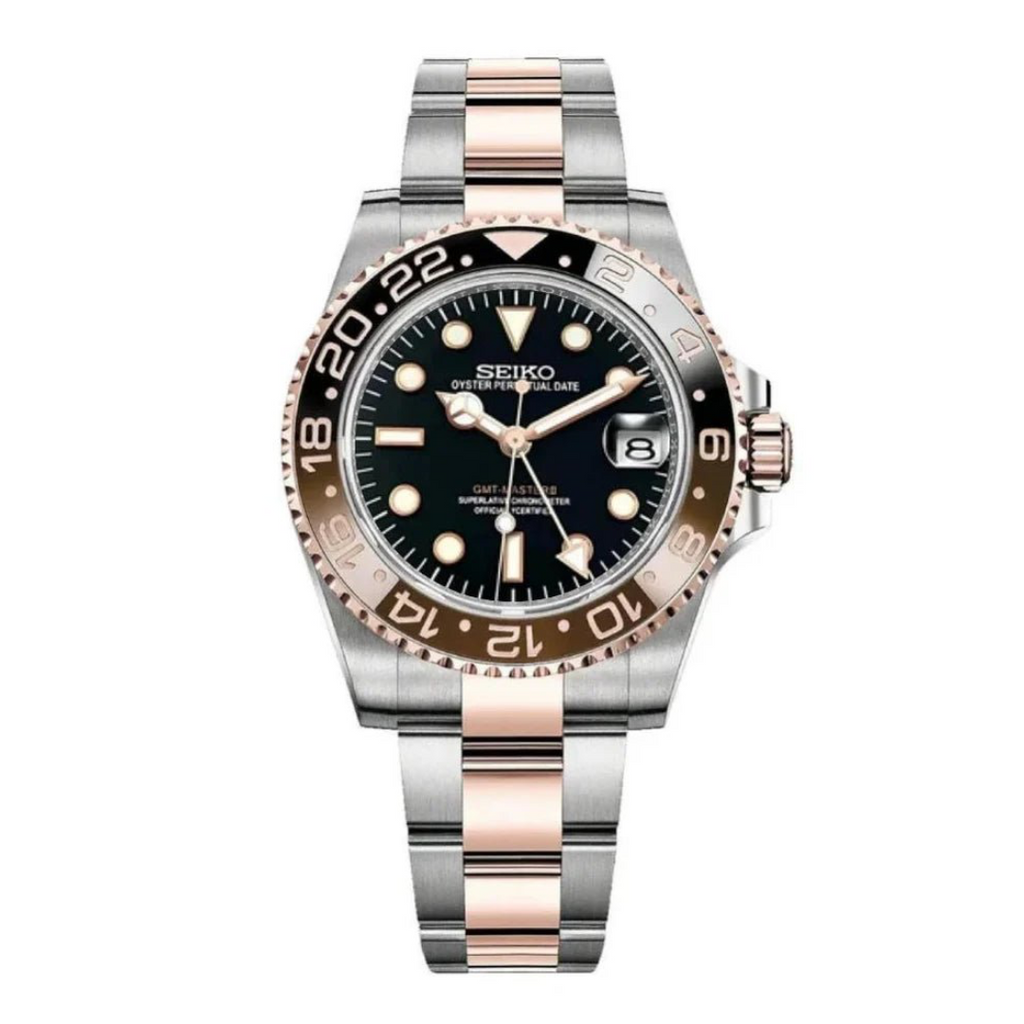 MONTRE MOD GMTEIKO | ROTBEER | OYSTER STRAP