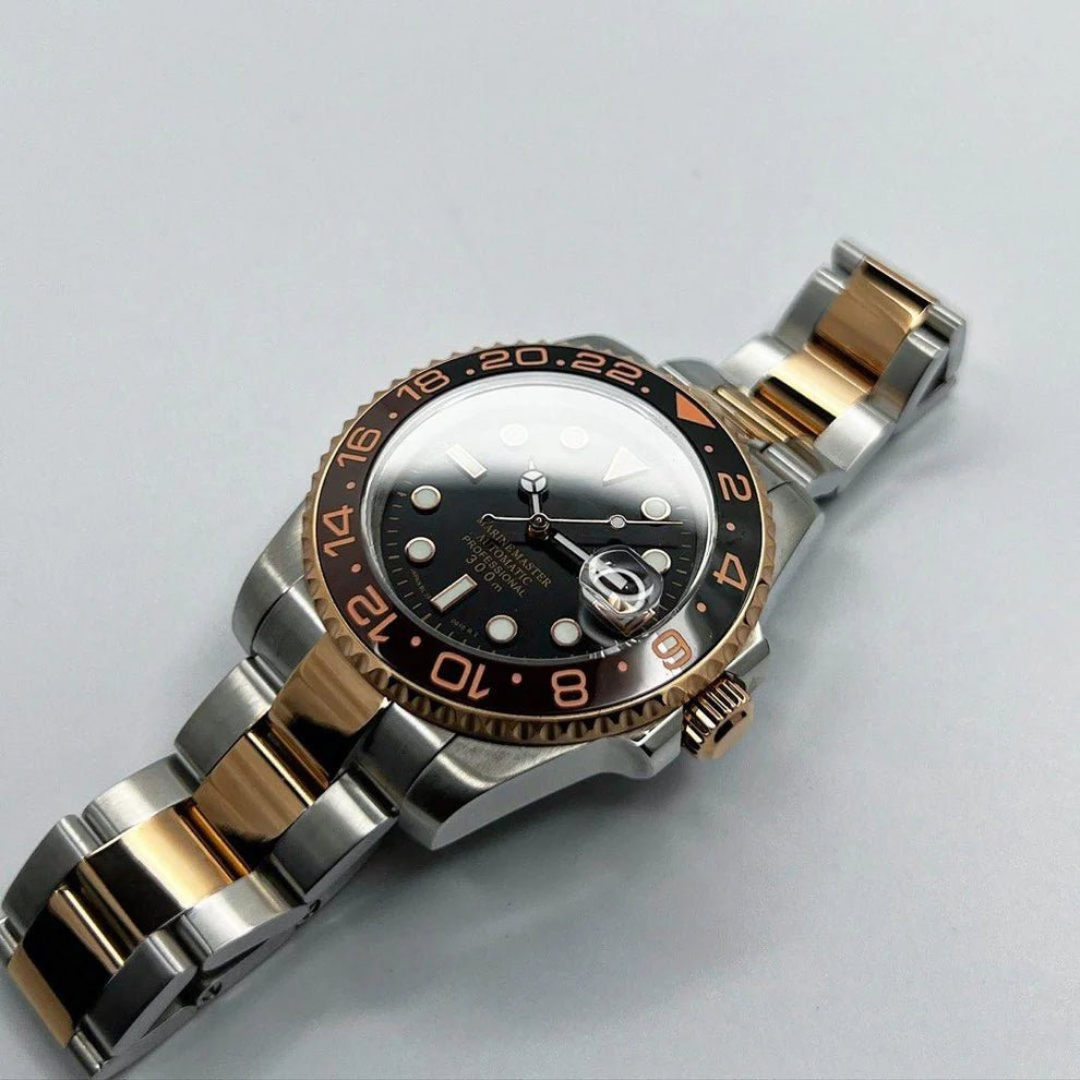 MONTRE MOD GMTEIKO | ROTBEER | OYSTER STRAP