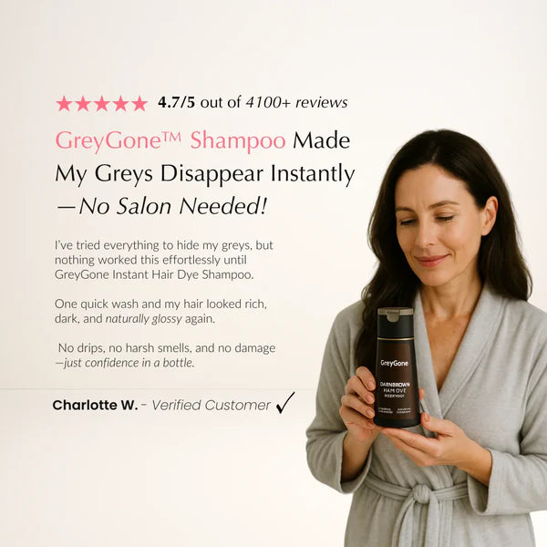 Shampoing colorant instantané GreyGone™ [50 % de réduction + livraison gratuite] 
