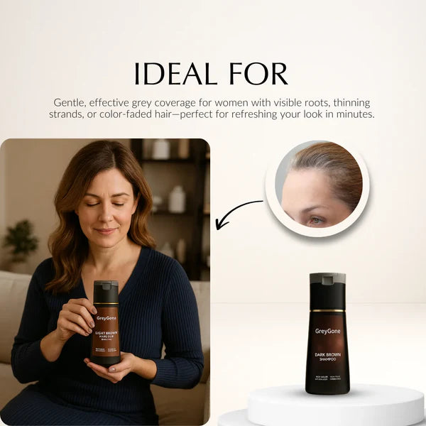 Shampoing colorant instantané GreyGone™ [50 % de réduction + livraison gratuite] 