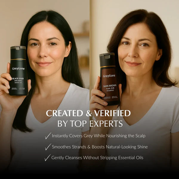 Shampoing colorant instantané GreyGone™ [50 % de réduction + livraison gratuite] 