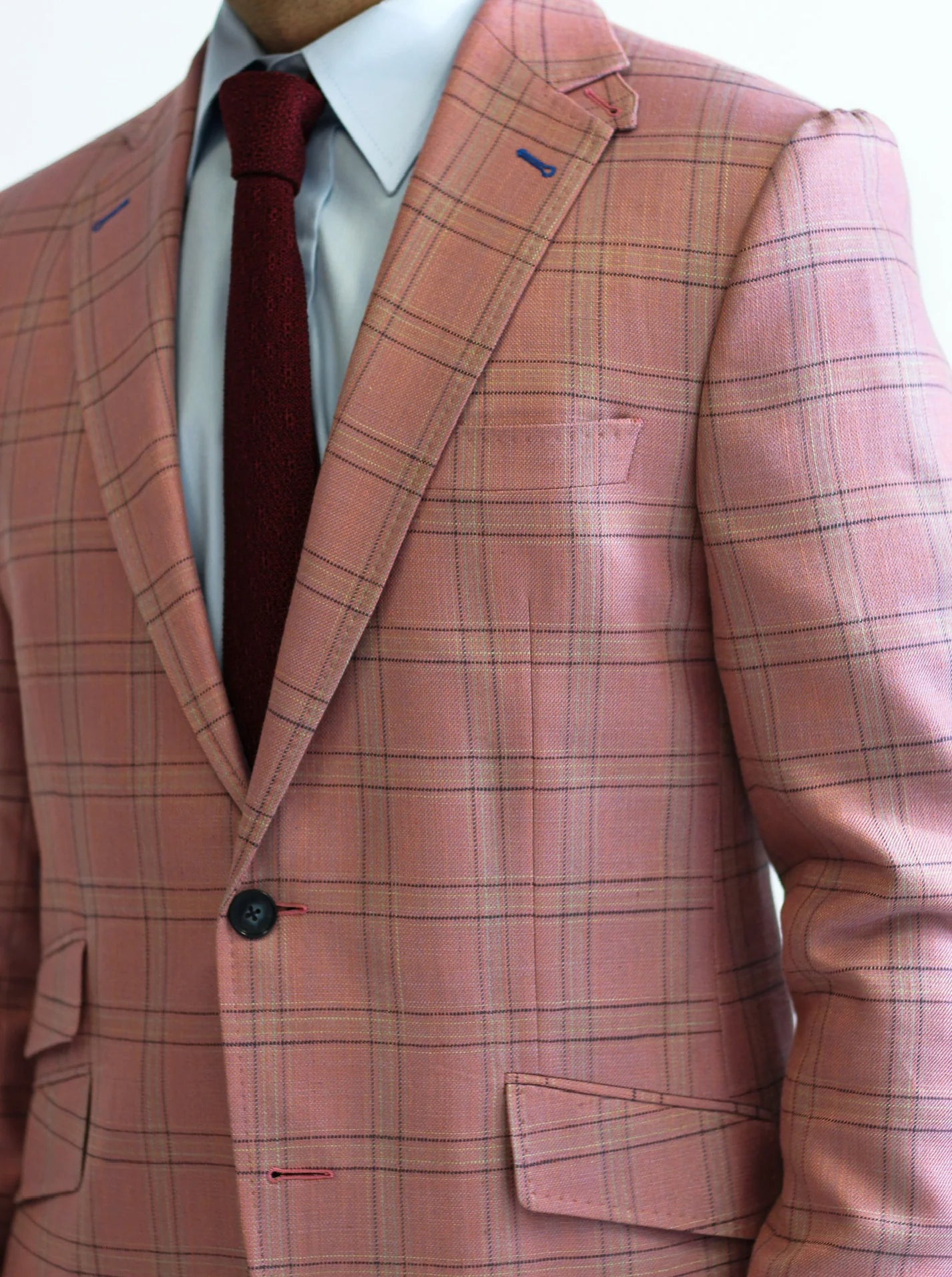PURE | Costume à carreaux Cavani – Rose