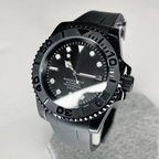 MONTRE MOD MARINER | NOIRE INTÉGRALE | BRACELET EN SILICONE
