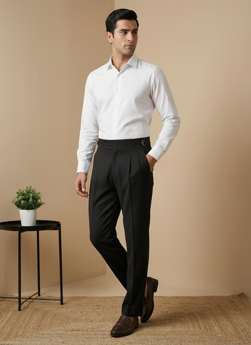 Black Gurkha Pants
