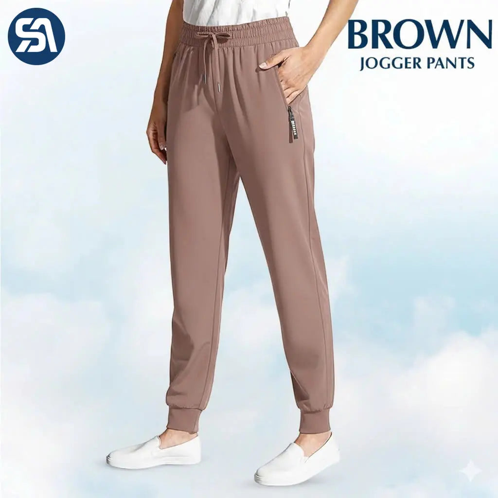 Pure&amp;Clo - Pantalon ultra-doux à taille haute élastique et confortable 